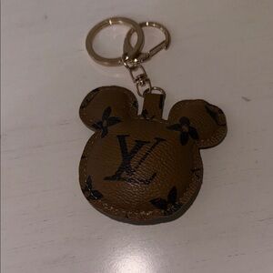 Brown Mickey Mouse Keychain